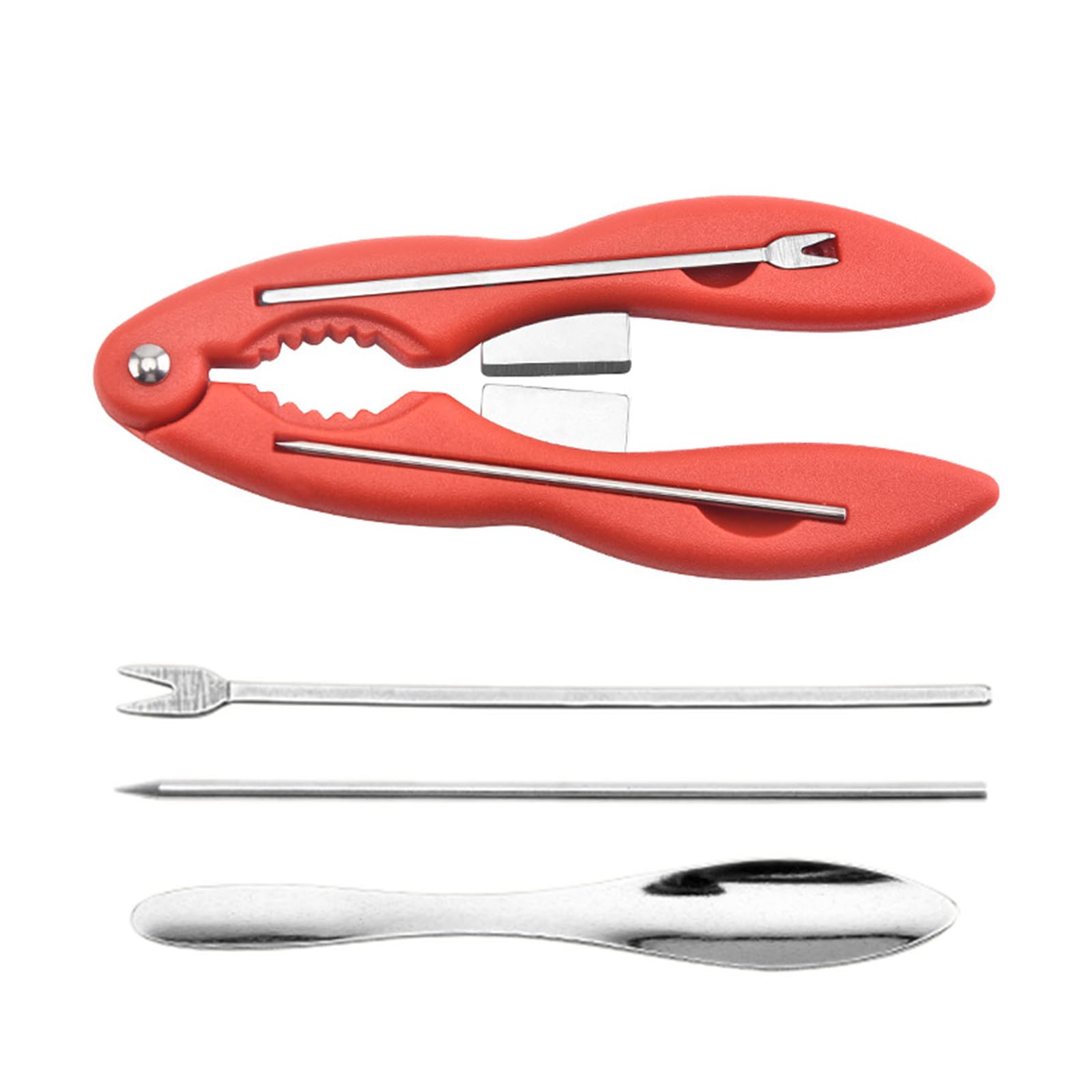 Hsioluted Multipurpose Utensil Pack Easy to Clean Seafood Tool Seafood Opener Long Lasting Needle Utensil Set Needle