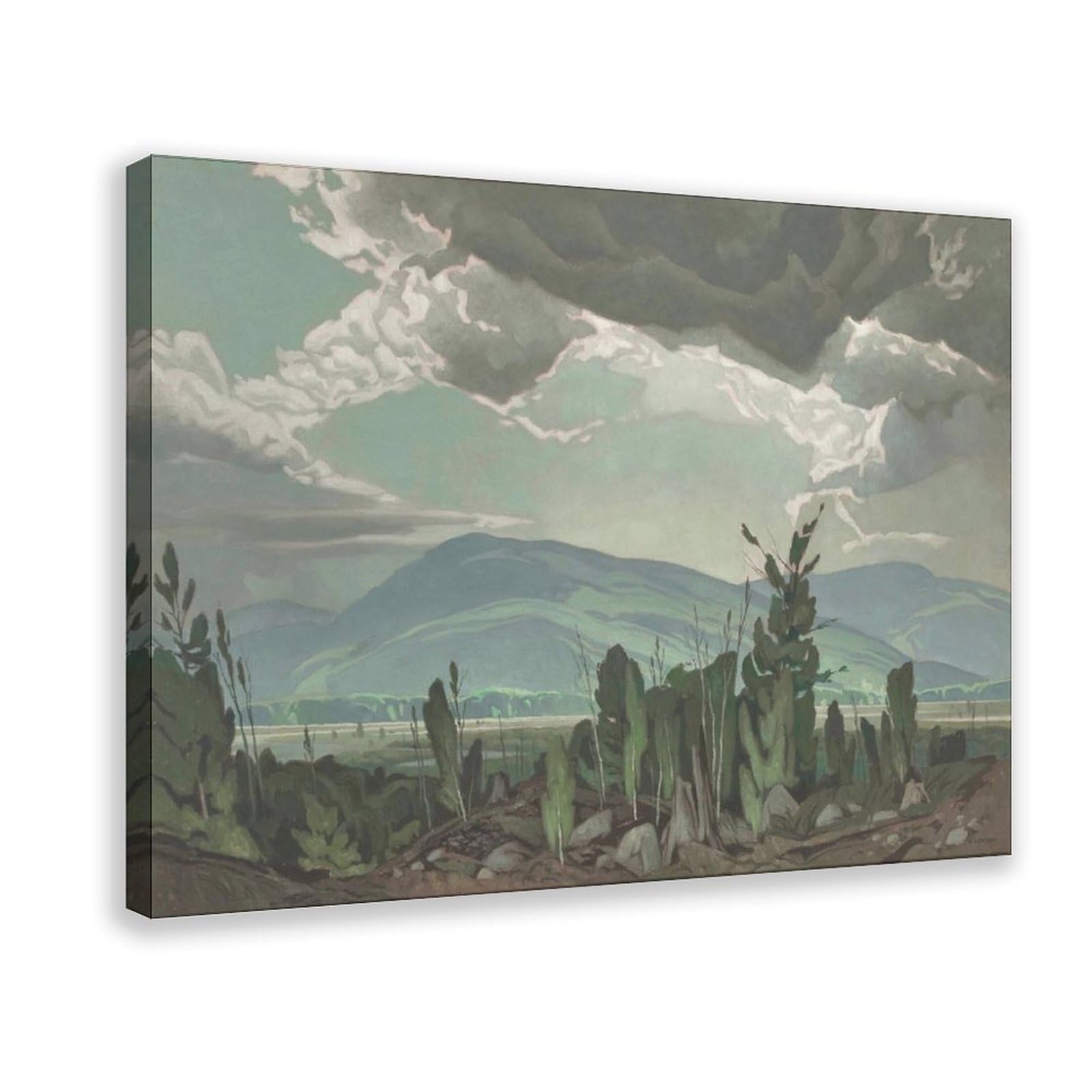 WCYB Sun After Rain – Alfred Joseph Casson Canadian Landscape – Giclée Posters Prints Canvas Deco Paintings Wall Art Hangable Frame 8" L X 12" W
