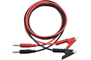 2Pcs 4mm Banana Plug to Alligator Clip Test Lead Wire Cable Set for Multimeter Oscilloscope