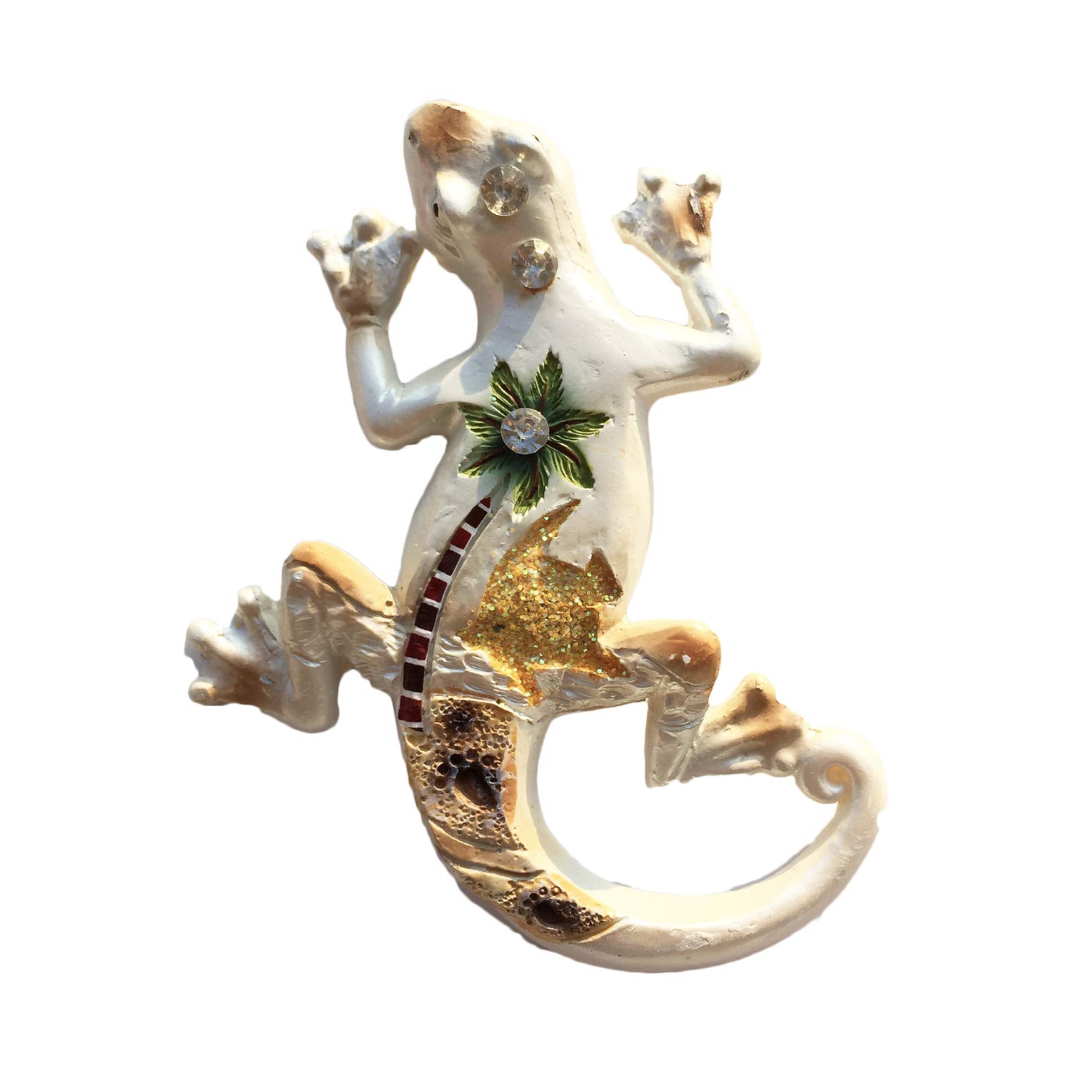 Wedarego Lizard2 Fuerteventura Spain 3D Lizard Fridge Magnet Tourist Souvenirs Resin Magnetic Refrigerator Magnet Home & Kitchen Decoration Collection Gift