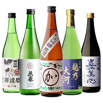 Amazon.co.jp: 日本酒最高ランクの大吟醸 720ml 5本セット 純米