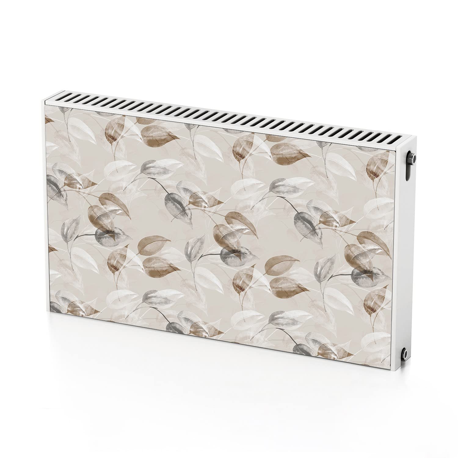 Tapis magnétique pour radiateur salon aux motifs de feuilles colorées