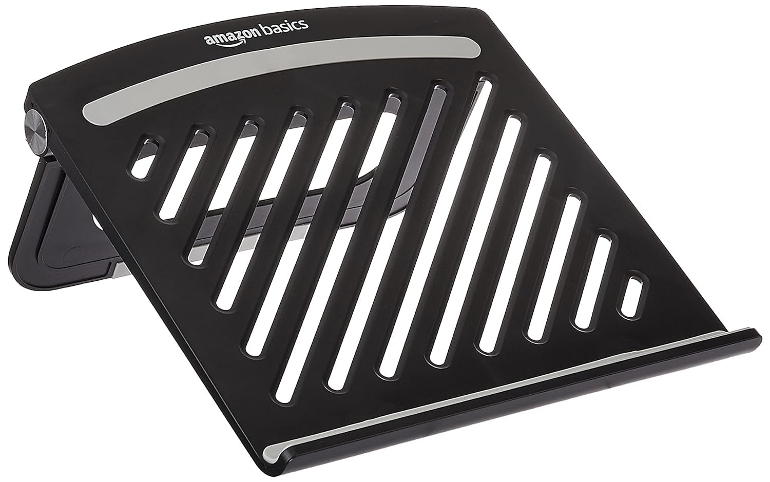 See full amazon price history chart for AmazonBasics Foldable Tabletop Laptop Stand for Desk, Portable Notebook Riser, Radiator Grill Design for Ventilation & Cooling for Laptops/Tablets Up to 15.6-Inches (Black) AmazonBasics Foldable Tabletop Laptop Stand for Desk, Portable Notebook Riser, Radiator Grill Design for Ventilation & Cooling for Laptops/Tablets Up to 15.6-Inches (Black) (B0CKLJJ1BF) Amazon Price History, Amazon Price Tracker