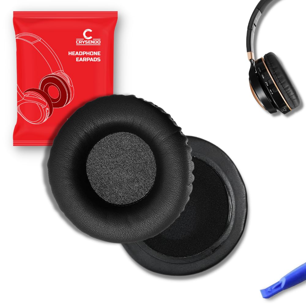 Headphone Cushion 70mm / 6cm Headphone Cushion for JABRA Evolve 30 Headset | Replacement Headphones Cushions Pads PU Leather & Upgraded Soft Foam (Black)