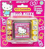 KIT CARIMBO HELLO KITTY - MALETA C/ 8 CARIMBOS + 1 ALMOFADA - LEO&LEO