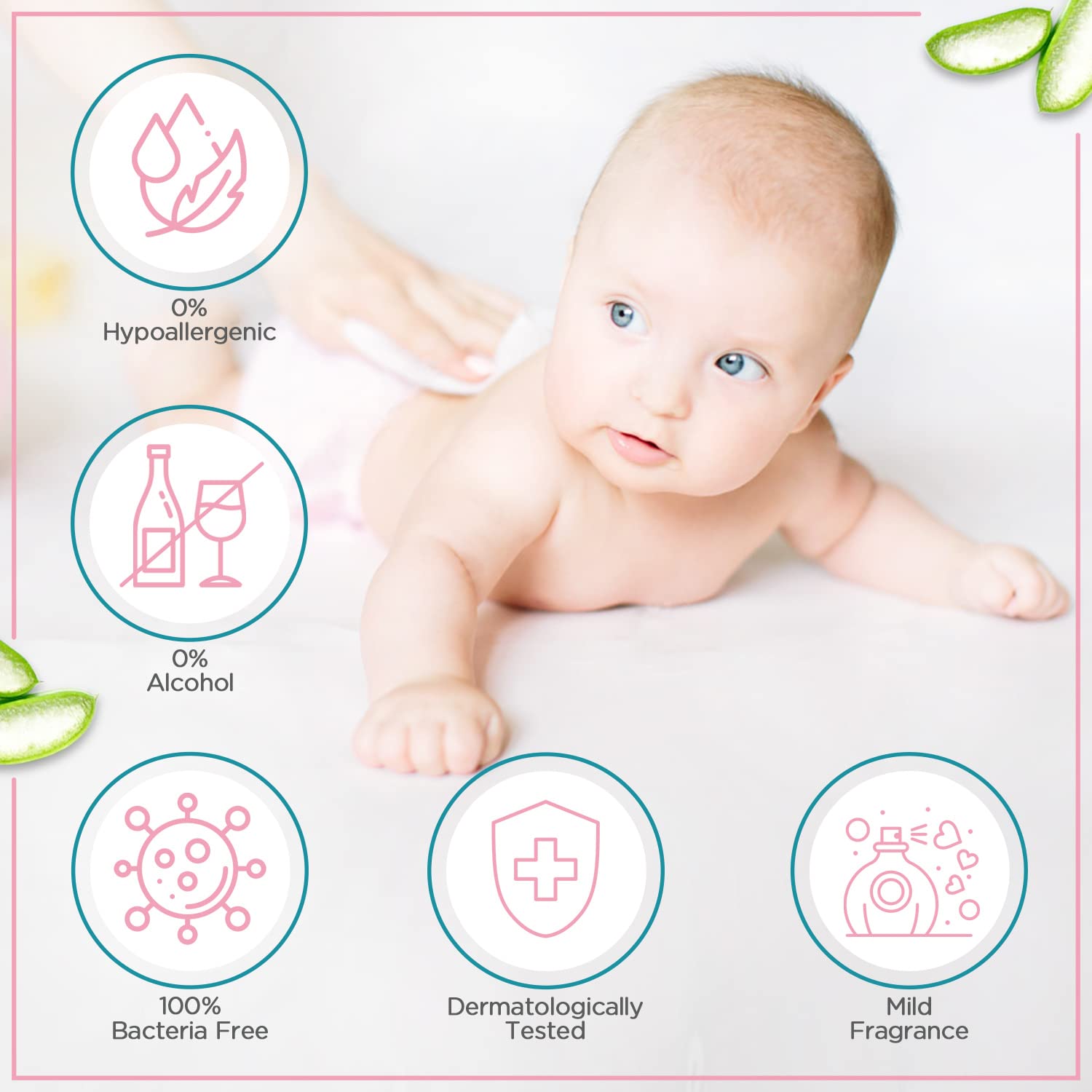 Mee Mee Soft Gentle Baby Wet Wipes (Pack of 5 × 72 wipes) | Aloe Vera & Vitamin E | Paraben & Sulphate Free | Gentle Cleansing for Babies 2