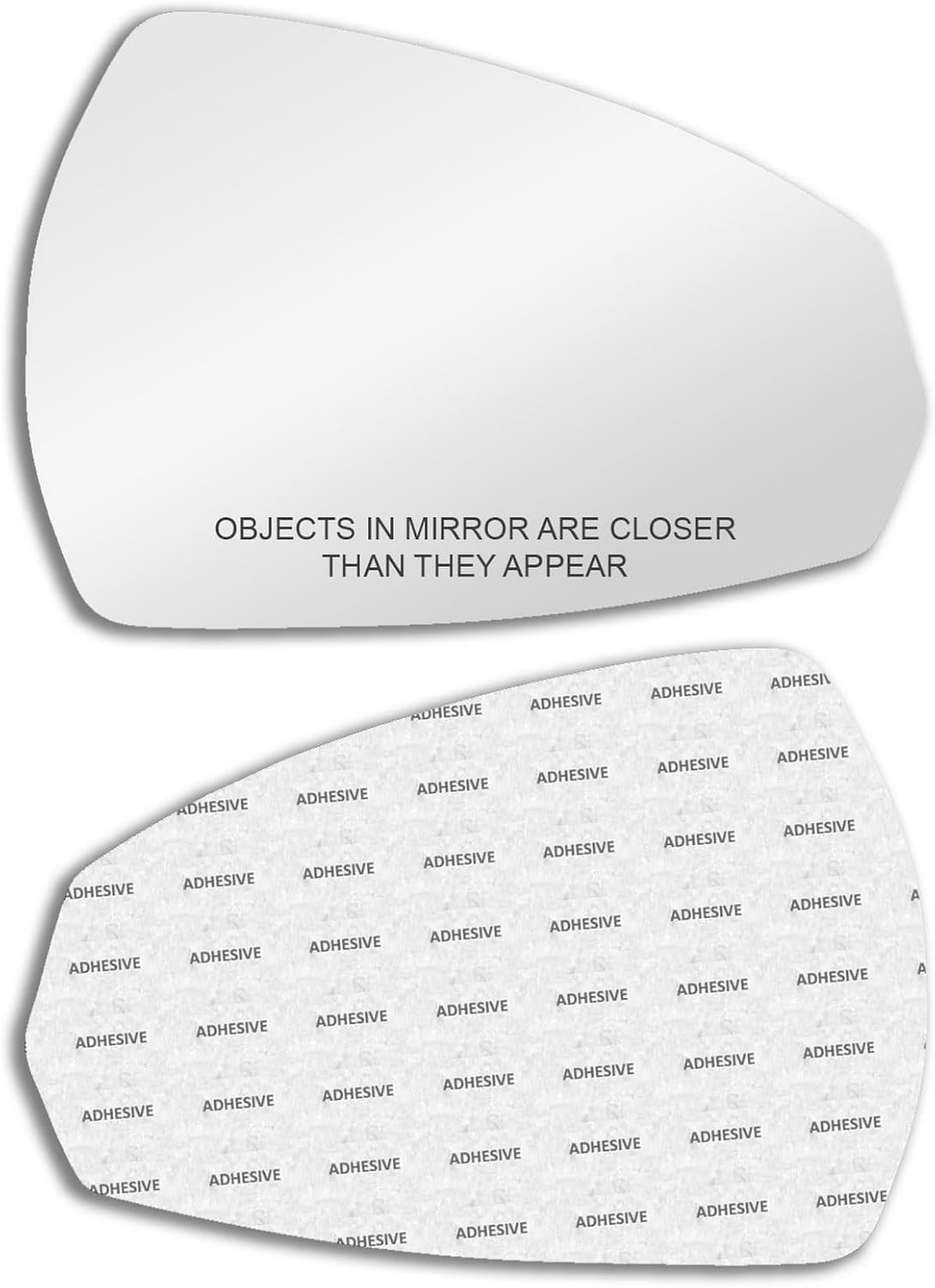 New Convex Replacement Mirror Glass with Full Size Adhesive for 2015-2020 Audi A3 Quattro A3 Sportback e-tron S3 Passenger Side View Passenger RH