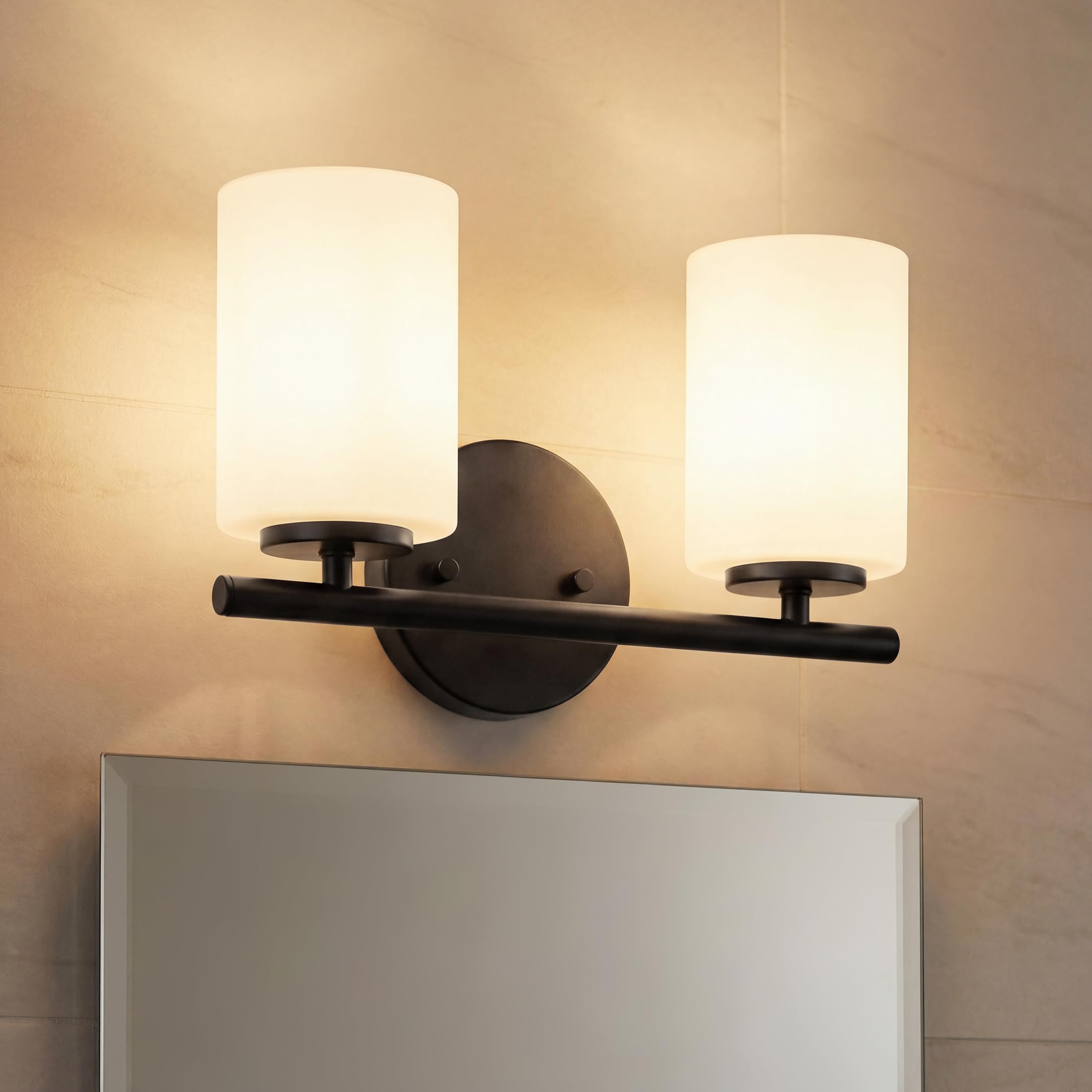 Progress Lighting 2-Light Bathroom Vanity Light, Modern Bath
