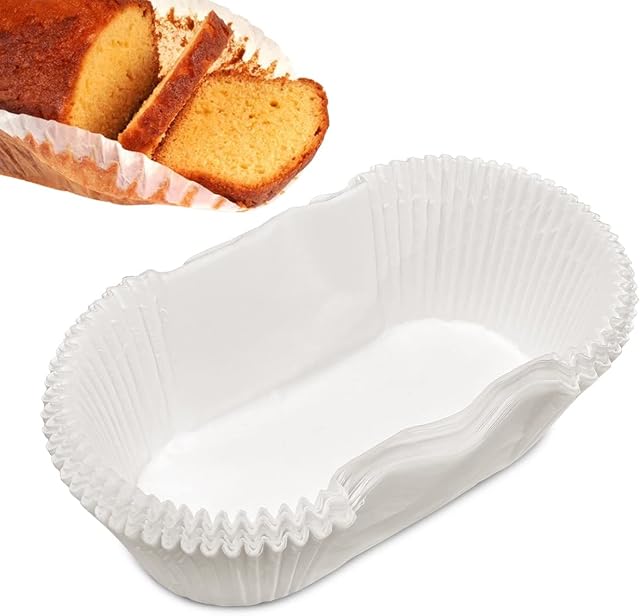 Winsome 40 Pcs Loaf Tin, Disposable Bread Baking Paper Tins Non Stick Cake Tin Parchment Paper Greaseproof Paper Cake Tin Liners for Muffins Cupcakes Mini Snacks - 1 lb