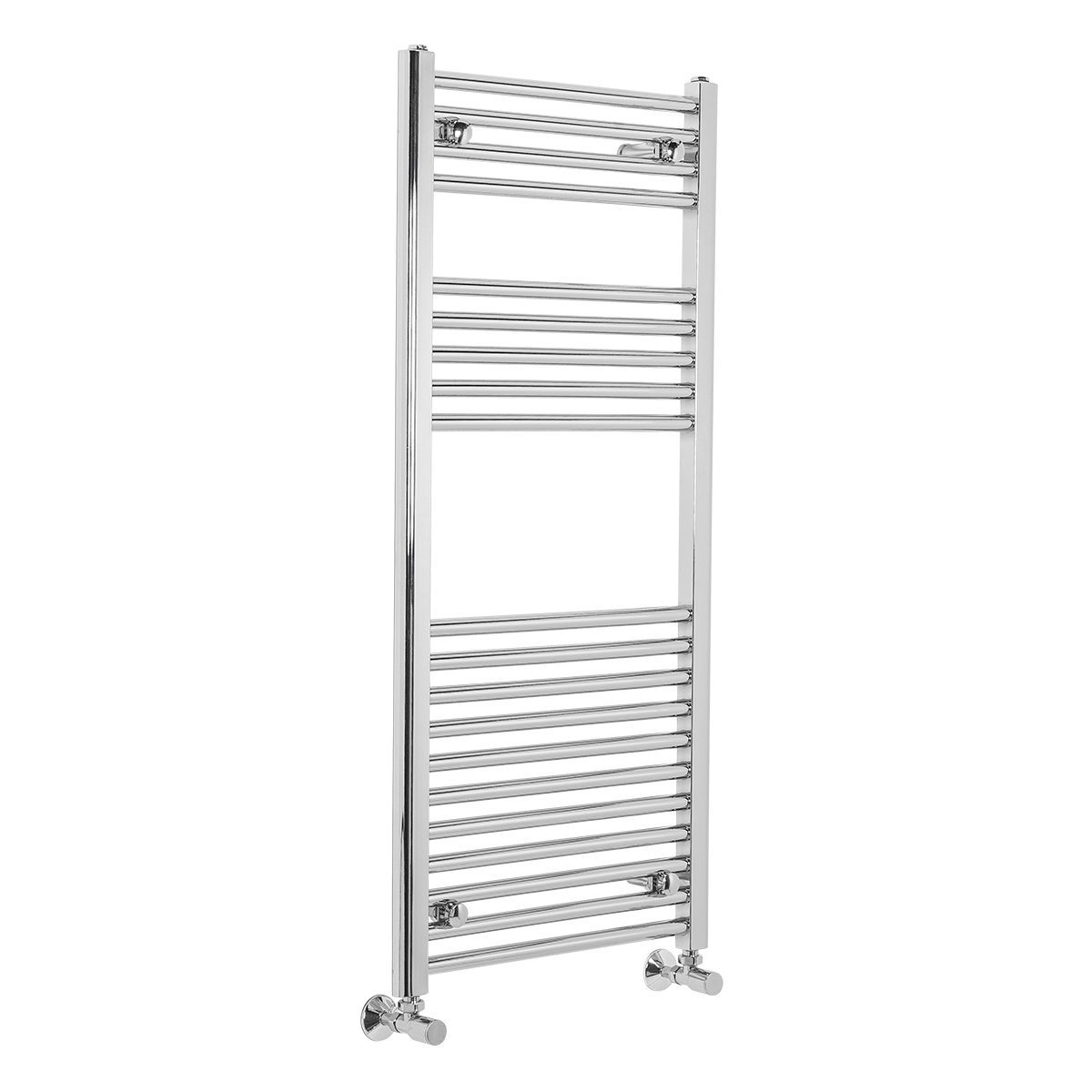 Warmehaus Contemporary Straight Heated Bathroom Towel Rail Radiator Rad 1100 x 500 Chrome