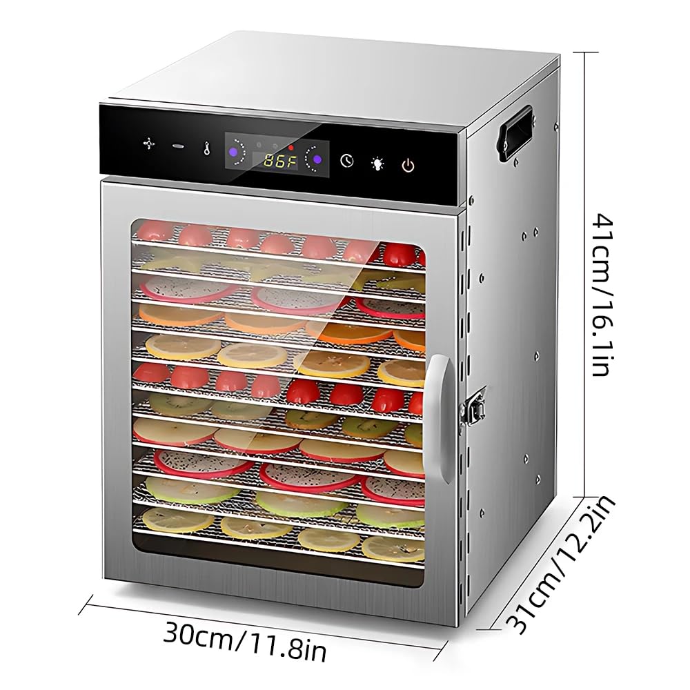 Secador de Alimentos Eléctrico 800W,Deshidratador de Alimentos