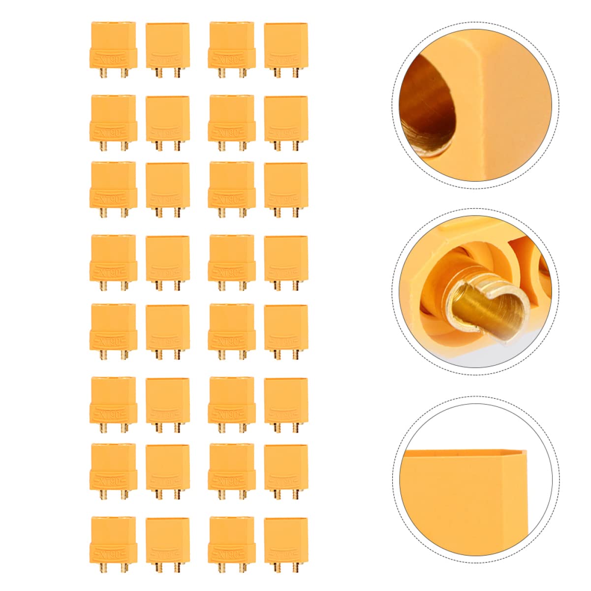 SOLUSTRE 8 Pairs Battery Plug Male Female Power Plug Xt90 Connector Anti Spark Battery Connectors Xt90 Connectors Connector Plug Battery Power Plugs Remote Control Car Airplane Brass