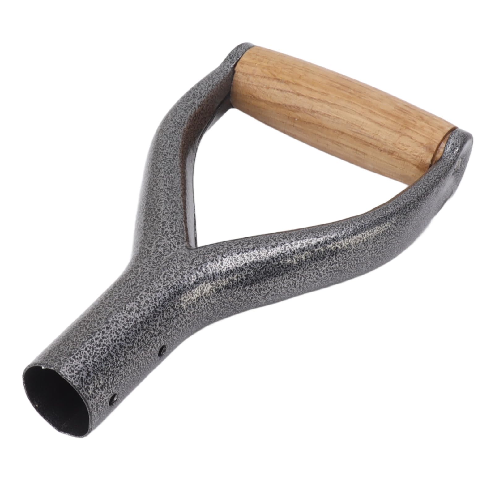 Manico per Pala con Impugnatura in Legno, Manico a Vanga di Ricambio in Ferro a Forma di Y 3,1cm