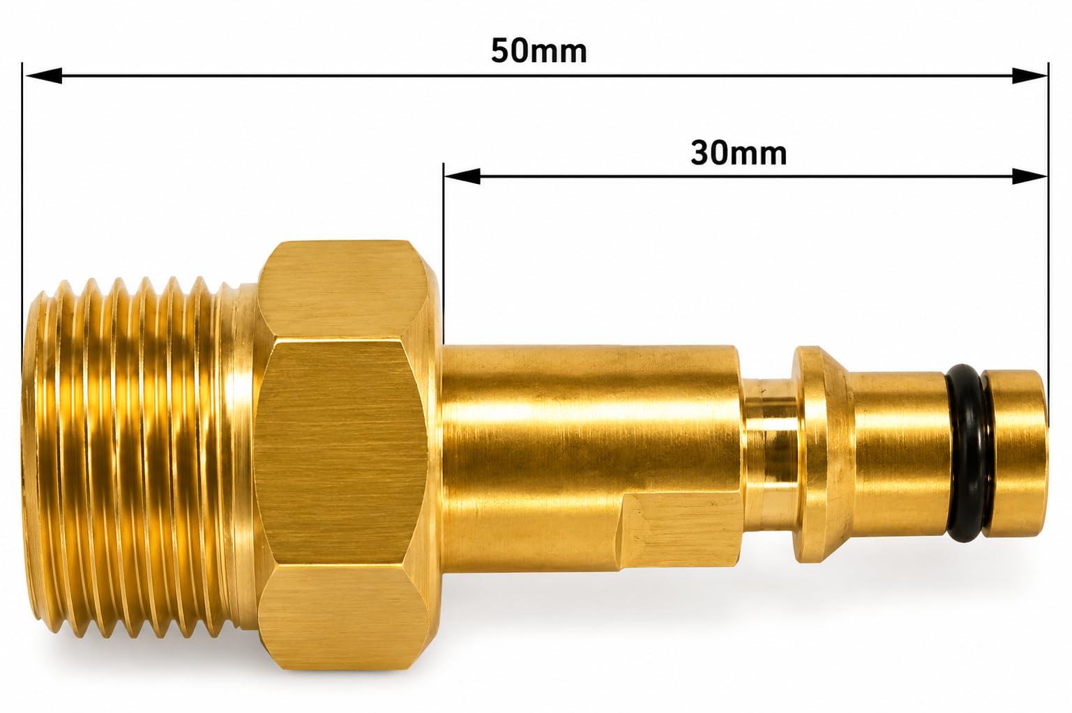 M&M Smartek adaptador Quick Connect compatible con Kärcher/Kränzle | Adaptador robusto para sistemas de alta presión compatibles; comprobar rosca, conexión, junta, presión y equipo seguro.