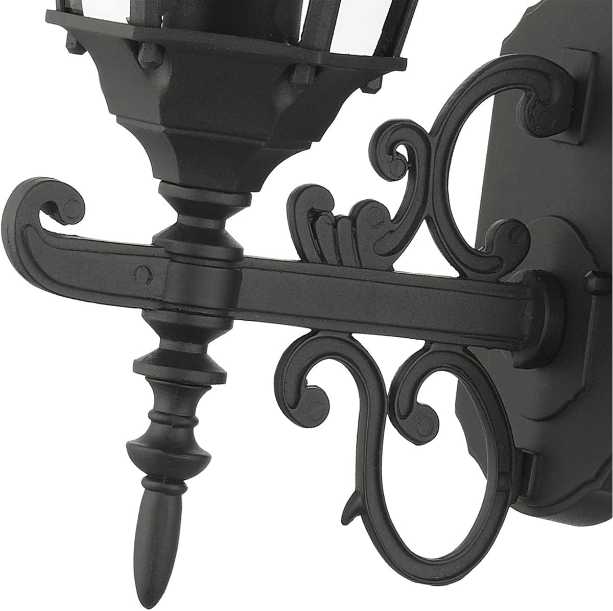 Livex Lighting 7556-14 Outdoor Wall Lantern with Clear Beveled Glass Shades, 20" x 8" x 20", Black