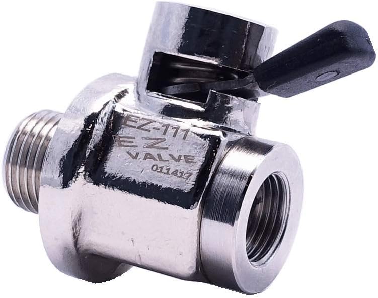 EZ-111(14mm-1.25) EZ Oil Drain Valve with removable L-Shape Hose End Combo