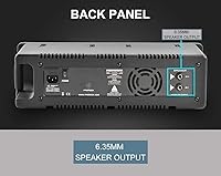 Vista 4 de PRORECK MX15 - Mezclador/amplificador de sistema de sonido PA con Bluetooth de 2500 W, 15 pulgadas, controlador de efectos de micrófono