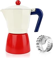 Vista 19 de ShanSon Moka Pot - Cafetera de café expreso de 3 tazas de 5 onzas, cafetera italiana manual cubana, cafetera italiana espresso greca para capuchino