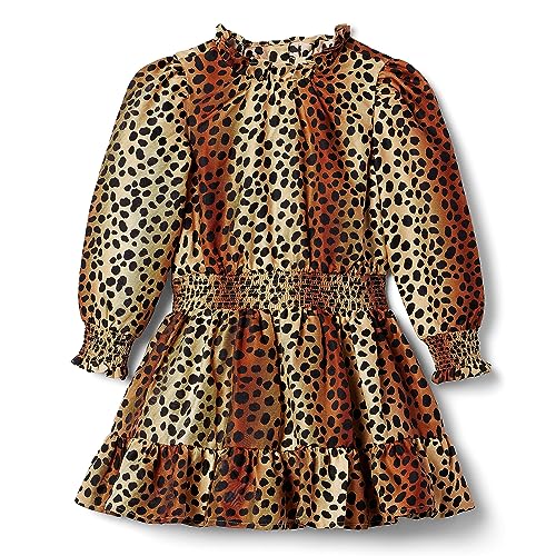 Janie and Jack Girl's Animal Print Satin Dress (Toddler/Little Kids/Big Kids)
