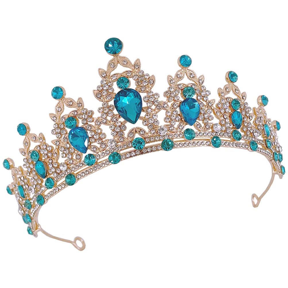 Diadema de corona de diamantes de imitación para damas de honor en bodas 8