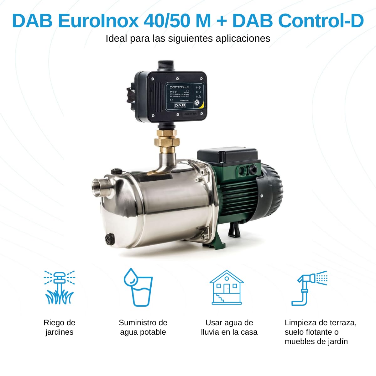 Grupo de presión DAB EuroInox 40/50 M + DAB Control-D