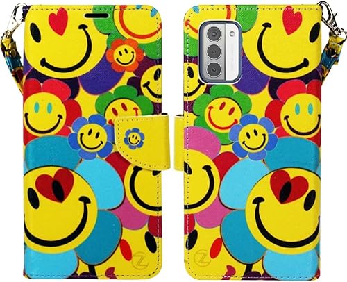 Funda protectora para Nokia G310 5G (2023), diseño lindo de piel sintética de alta calidad, cierre magnético con función atril, ranura para tarjeta
