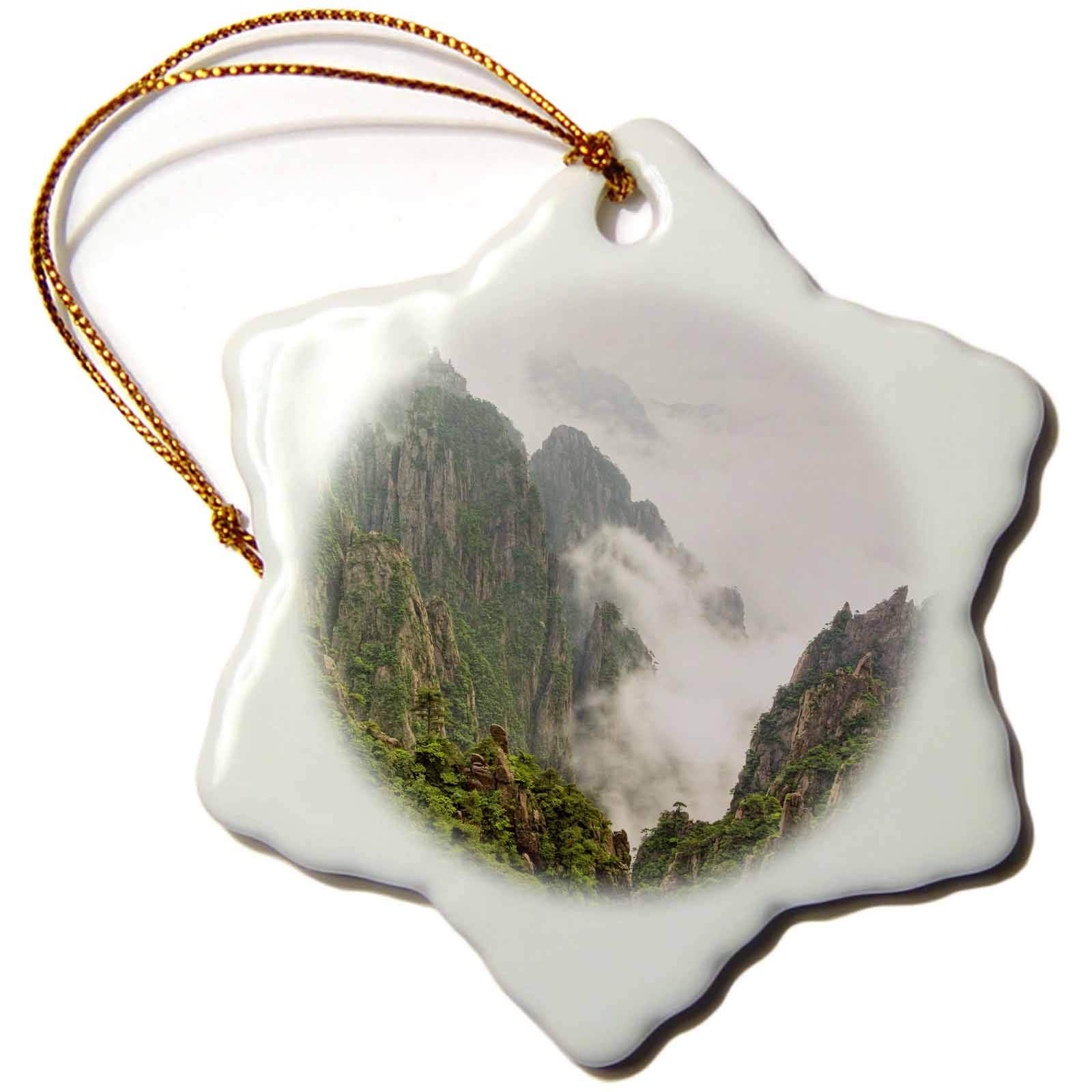 3dRose Mist on Peaks and Valleys, Grand Canyon, Mt. Huang Shan -AS07... - Ornaments (orn-73872-1)