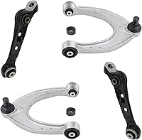 Vista 73 de Detroit Axle - 4 brazos de control traseros para Ford C-Max Focus Mazda 3 5 Volvo C30 C70 S40 V50, 4 brazos de control superior e inferior