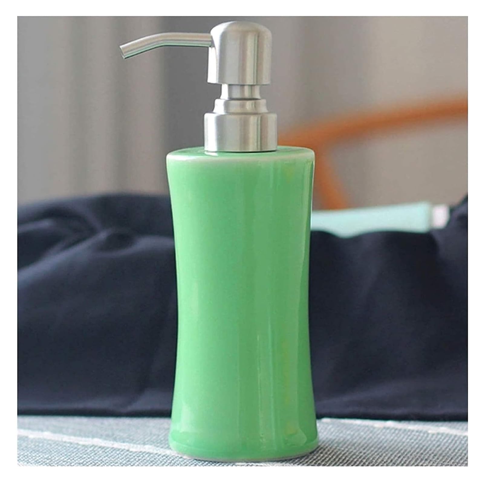WDSOPK Bathroom accessories Soap Bottles Ceramic Soap Dispenser Refillable Dishwashing Liquid Shampoo Bottle, Bathroom Accessori Home & Kitchen