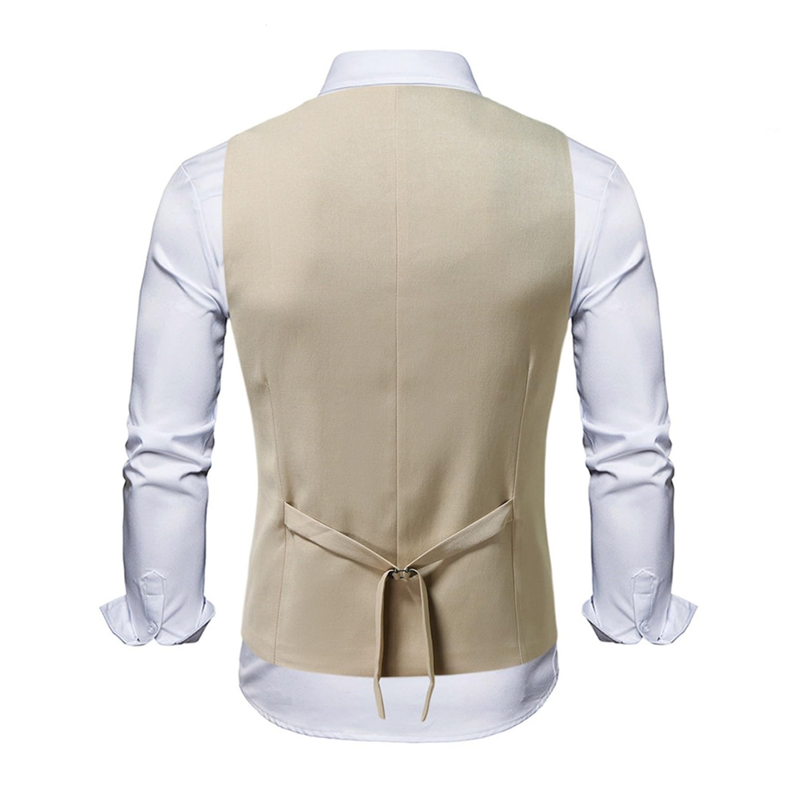 Gilet estivo da uomo, leggero, beige, in pelle, marrone | Gilet trapuntato da esterno con tasche, da corsa, da cowboy, in pelle scamosciata