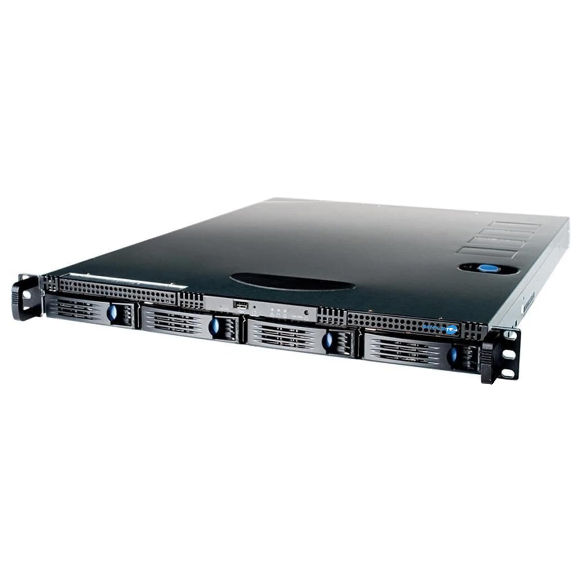 SIMPLETEK - Server Storage NAS Rackmount 1U - Inclusi 4x HDD 750GB (3000GB Totali) - Architettura Server Professionale - Supporto RAID (Ricondizionato)