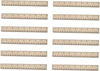DOITOOL 30pcs 8 Metric Ruler Wooden Ruler Millimeter Ruler Training Aid Ruler Mm Ruler Teaching Ruler 20cm Ruler Measuring Tool Wooden Stick Metric System Office 6 Inch Wooden Ruler