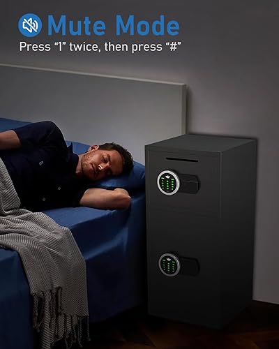 Miniatura 7 de Caja de seguridad para el hogar extragrande de 6.0 cúbicos, impermeable, impermeable, caja de seguridad digital para el hogar con estante ajustable