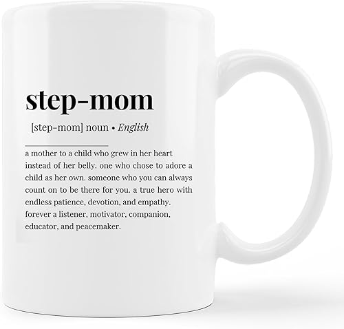 GICHUGI Taza de café para madrastra, regalos para madrastra, regalos para madrastra de parte de la hija, ideas de regalo para madrastra mamá,