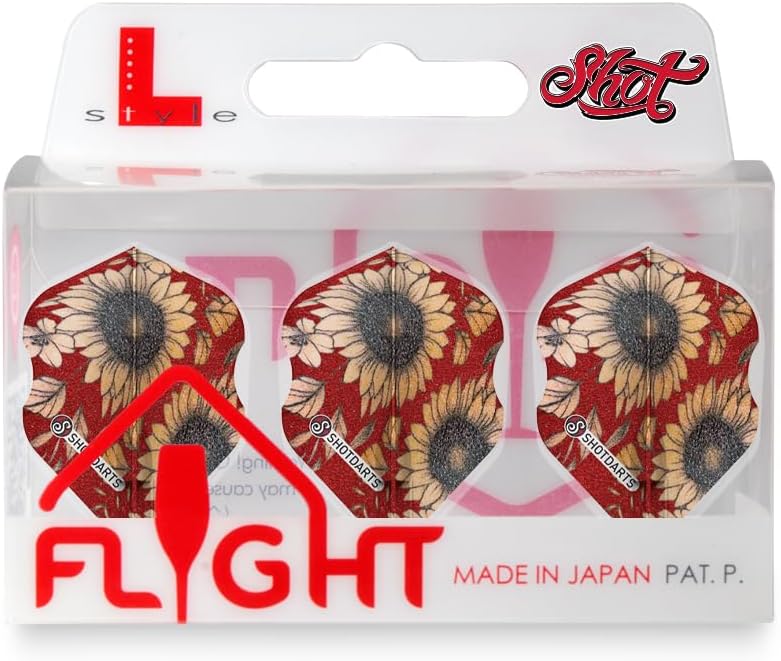 Shot Darts Dart Flights, LStyle EZ L1 Shape Sunflower