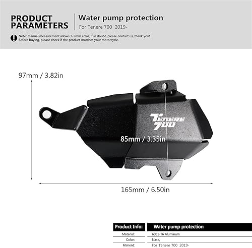 Miniatura 3 de Protector Frames for Yamaha Tenere 700 Tenere700 XTZ 700 XTZ700 T7 T700 2019 2020 2021 Motorcycle Accessories Water Pump Protection Guard Cover