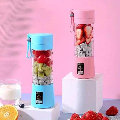 Miniatura 4 de ENVEED 1 licuadora portátil inalámbrica, de seis hojas, recargable por USB, mini licuadora de jugo, adecuada para batidos de jugo y batidos, jugo,