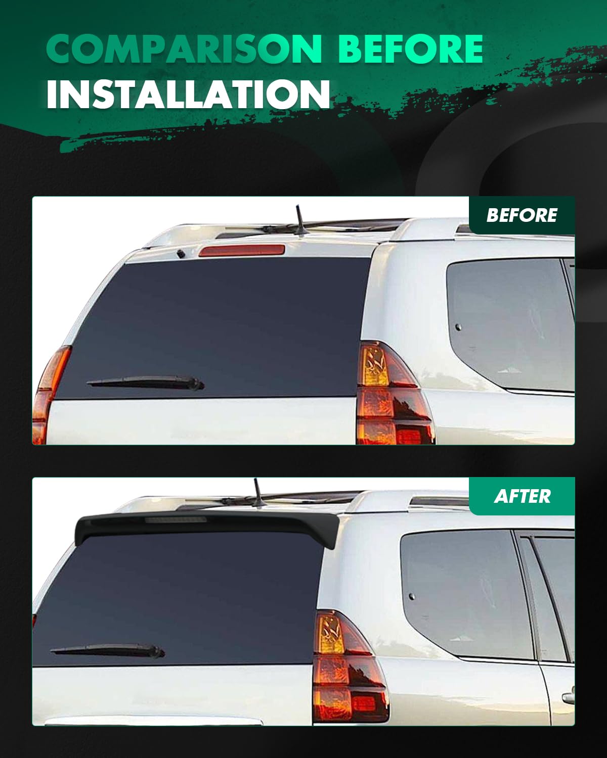 Amazon.com: SCITOO Roof Spoiler Fits for 2003-2009 for Lexus GX470