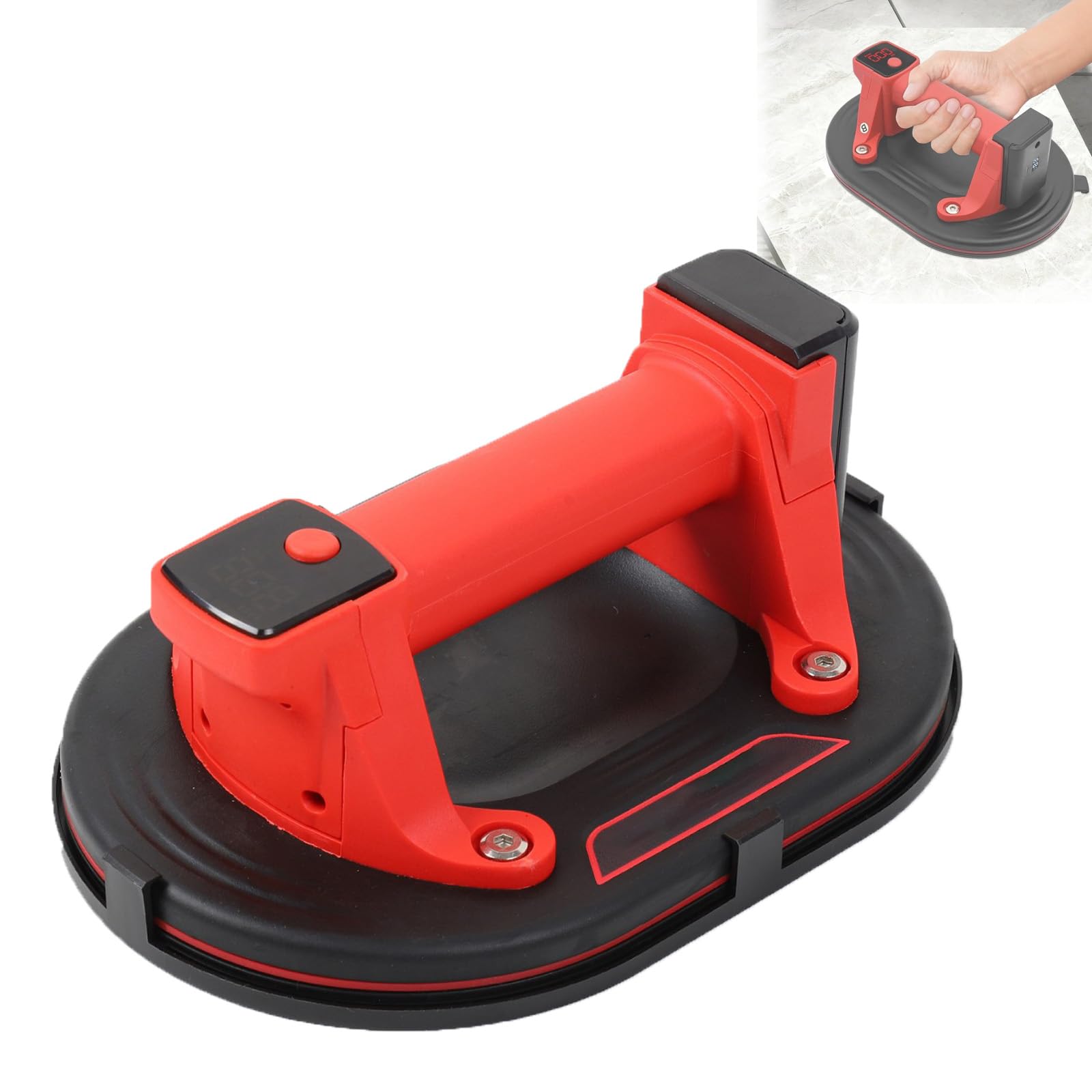 Ventouse rechargeable avec poignée ergonomique pour pose de carrelage et vitrage