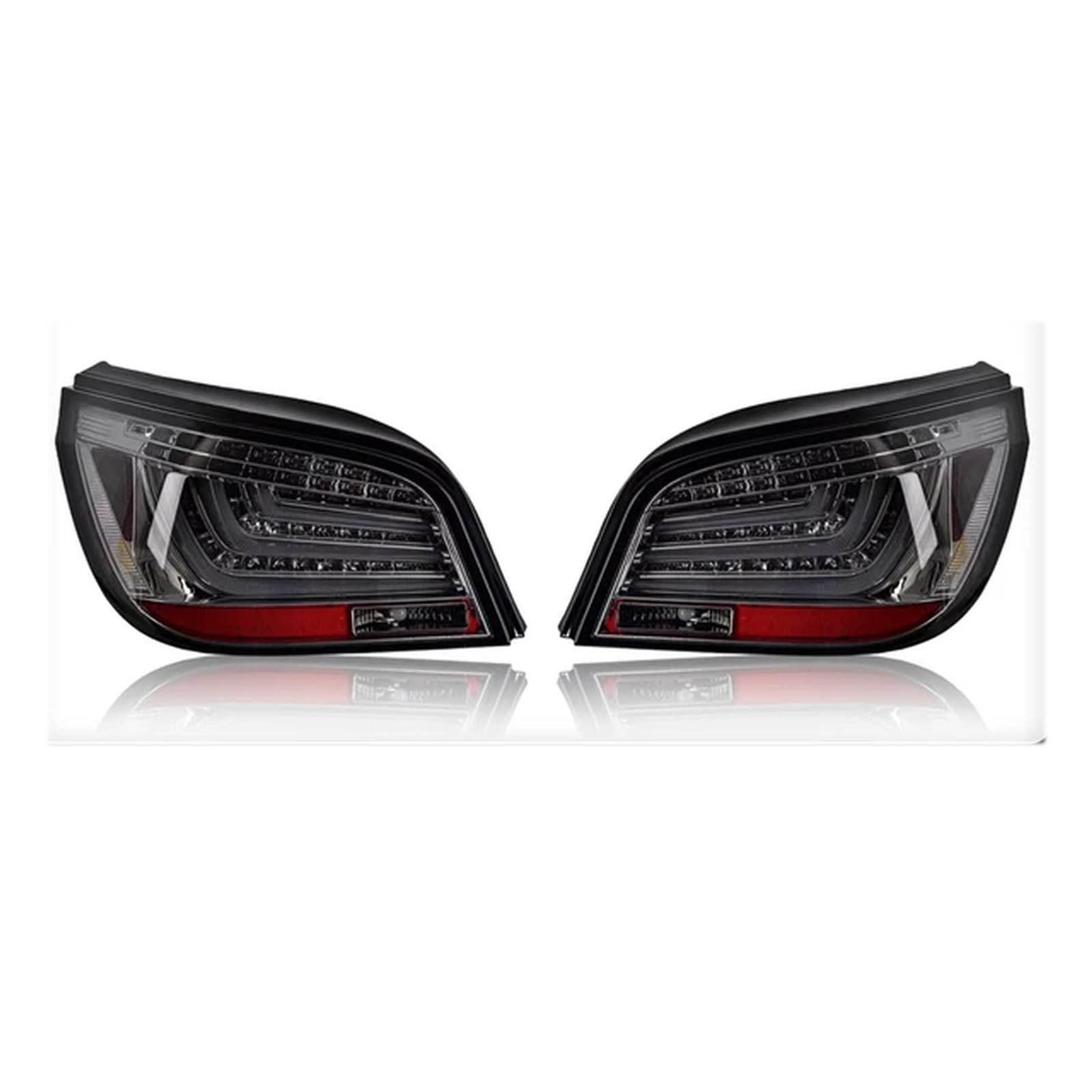 Dla BMW Seria 5 E60 2003-2007 Lampa Tylna Tylne Światło Części Zamienne (1 Pair) Światła Tylne Samochodu(Black)