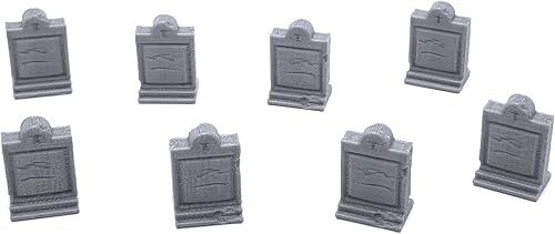 Miniatura 6 de EnderToys Escena del cementerio del mausoleo - Paisaje de terreno DND para miniaturas de mesa de 1.102 in Wargame