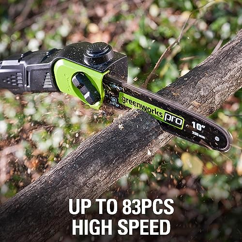 Greenworks PS80L210 80V 10 Inch Cordless Polesaw (Great For Pruning And Trimming Branches / 75+ Compatible Tools), 2.0Ah Battery And Charger Included thumb #9
