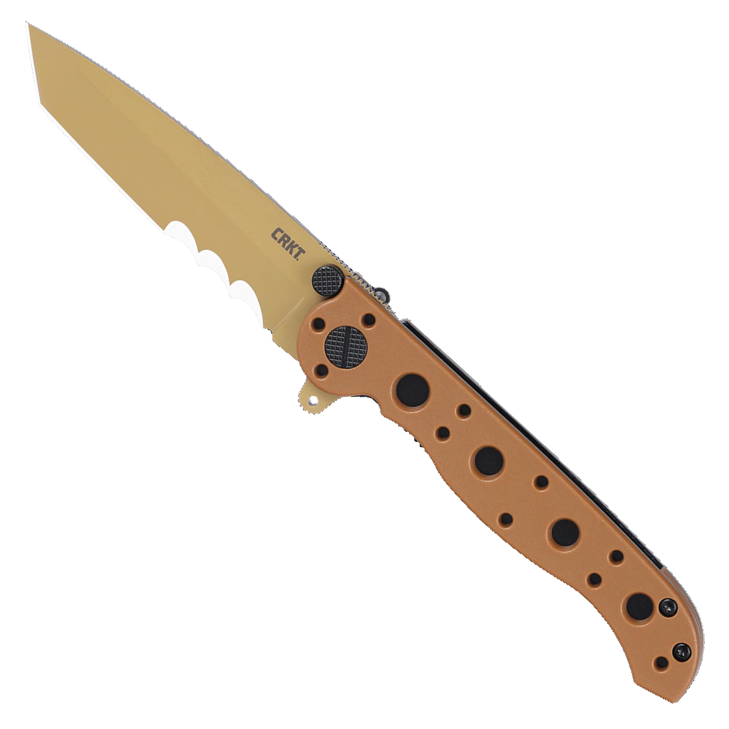 CRKT M16-10DZ Everyday Carry Klappmesser Tanto mit D2-Stahlklinge, glasverstärktem Nylongriff, Liner Lock, M16-10DZ