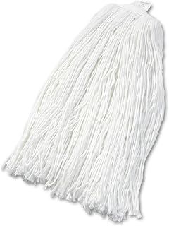 Boardwalk 2032RCT Cut-End Wet Mop Head, Rayon, No. 32, White (Case of 12)