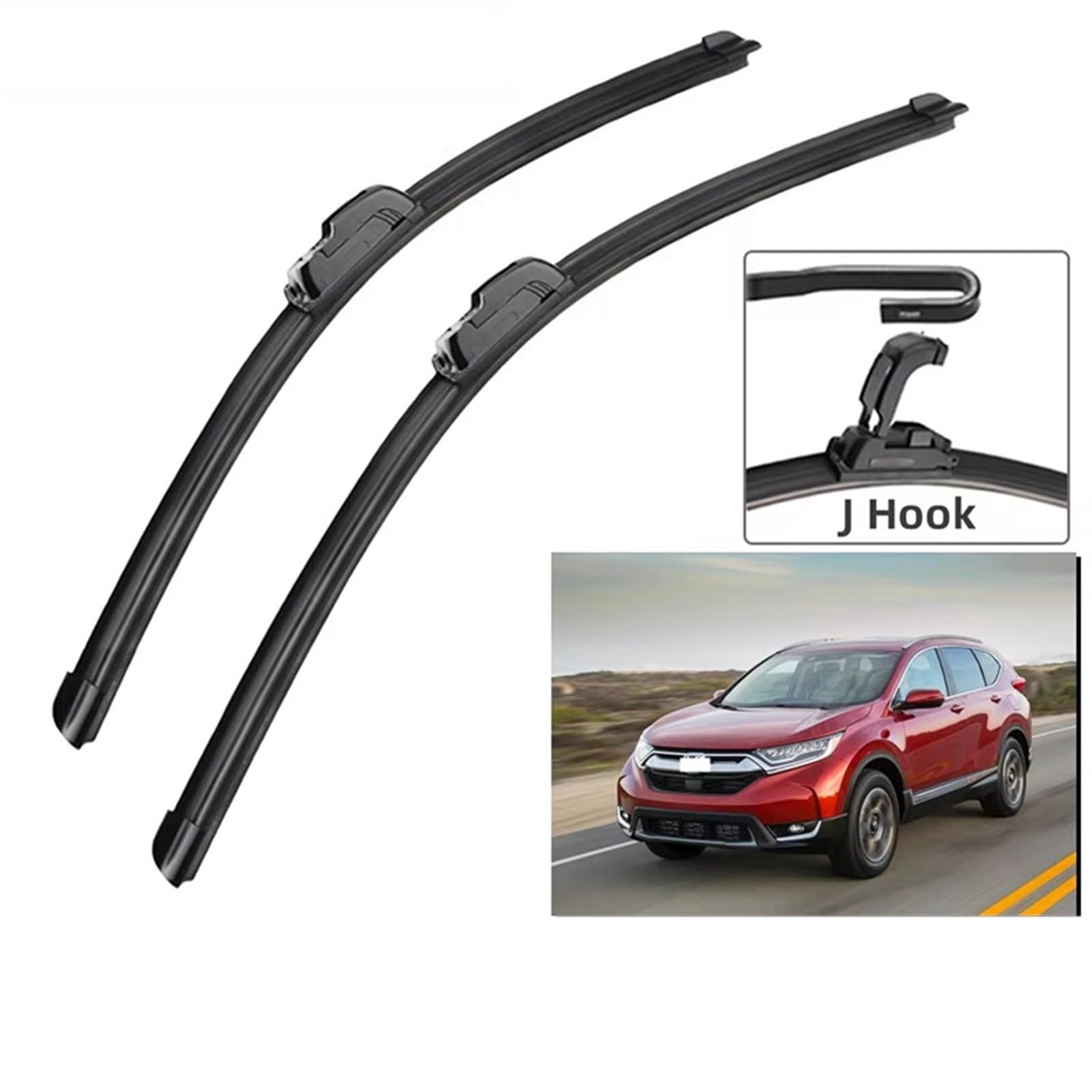 Spazzola Tergicristallo Compatibile con per CRV per CR-V per MK1 1995 1996 1997 1998-2002 Accessori per Auto Spazzole Tergicristallo Anteriori Tergicristalli Ganci U Type J 19"+ 19"