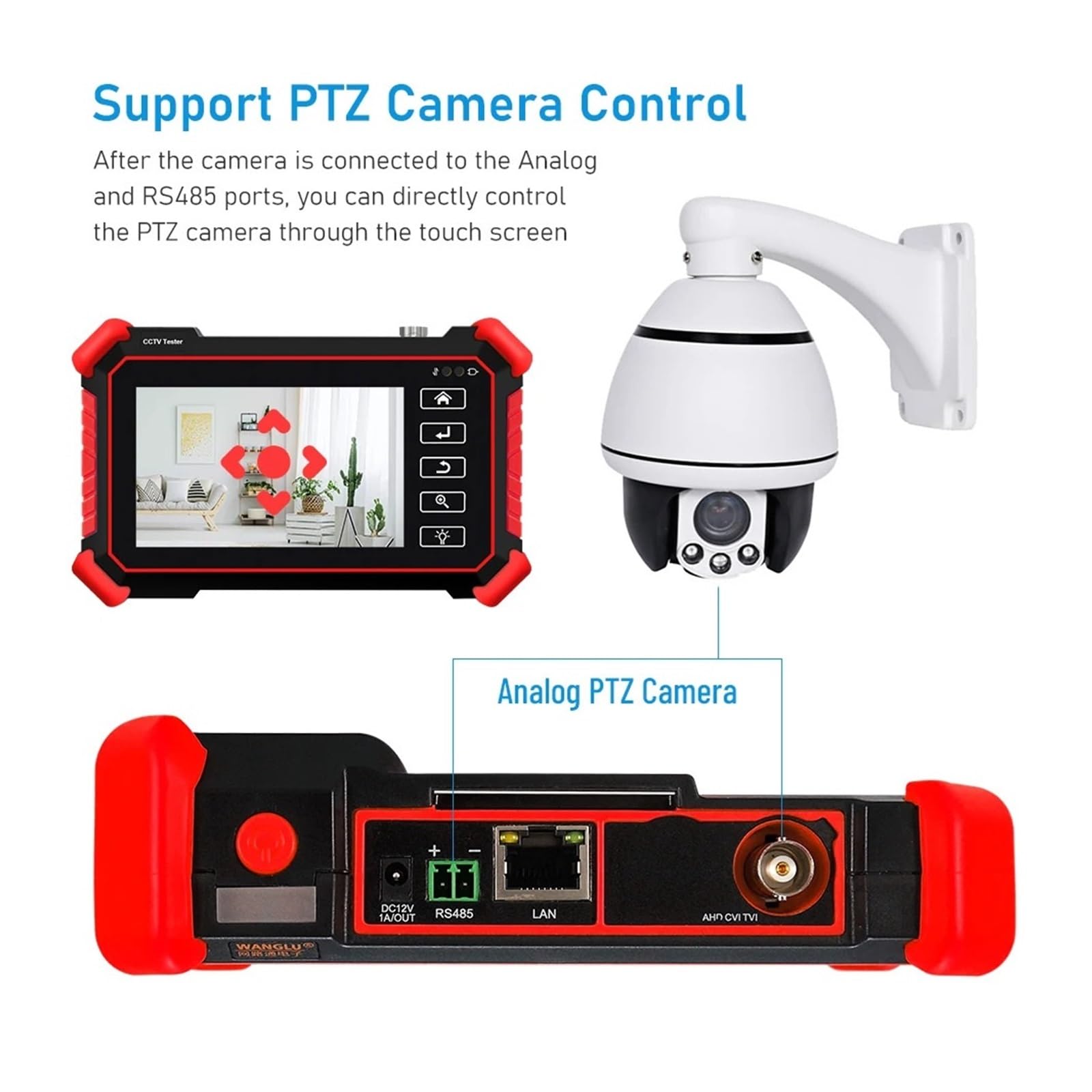 Tester IPC Da 4 Pollici 8K Supporto 8MP AHD/CVI/TVI Tester For Telecamere Analogiche Monitor CCTV Tester For Tester For Telecamere IP(IPC-1900C)