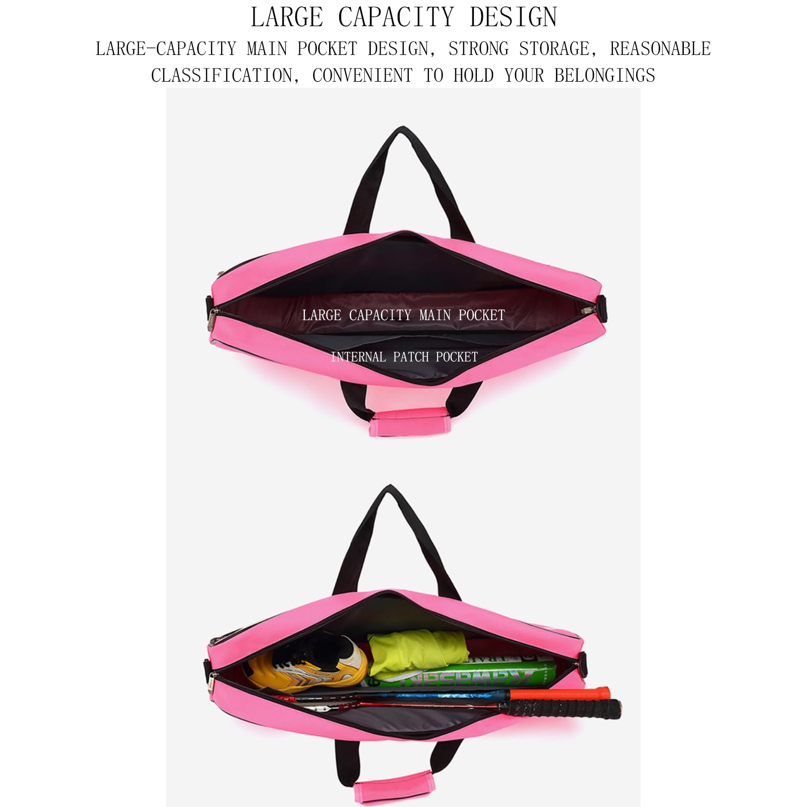 Bolsa Para Raquetas De Tenis - Bolsa Para Raquetas De Badminton, Cubierta Para Raquetas D Badminton, Amplia Funda Protectora De Hombro, Bolsas Para Cubrir Más Raquetas, Cubiertas Durables Para Attr