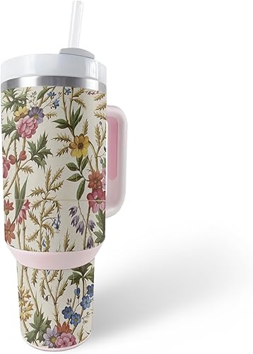 Miniatura 5 de MightySkins Skin - Vaso compatible con Stanley The Quencher H2.0 FlowState de 40 onzas, lavanda sólida, cubierta protectora, duradera y única de