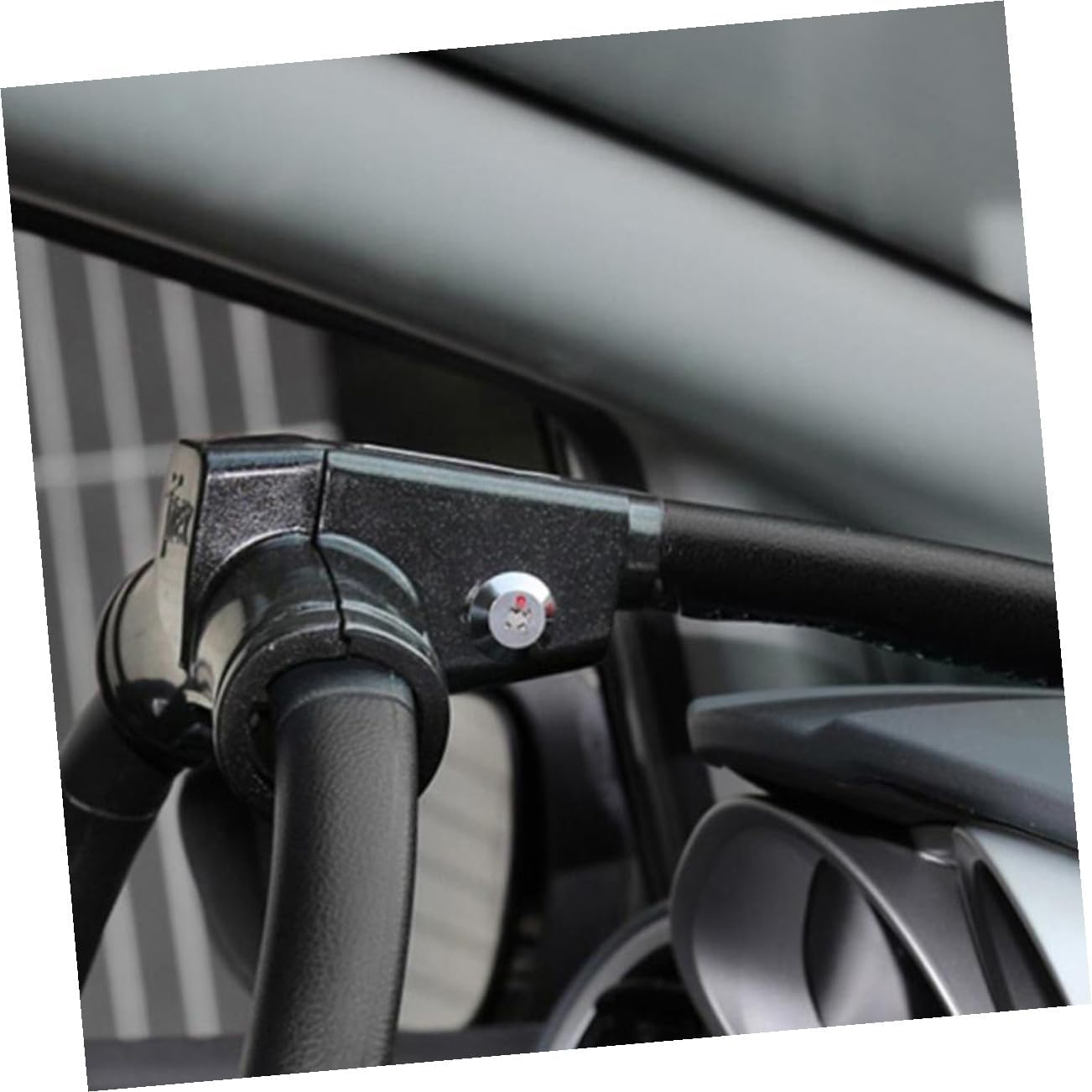 T-Shape Anti-Theft Steering Wheel Lock Car Protection Lock Practical Theft-Proof for Sedan and Van Black