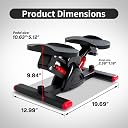 TAITHI Mini Hydraulic Fitness Steper with LCD Display Adjustable Steper with Two Elastic Ropes Suitable for Small Apartments Perfect for Home Workouts & Slimming Exercise (Twist Stepper) gallery image